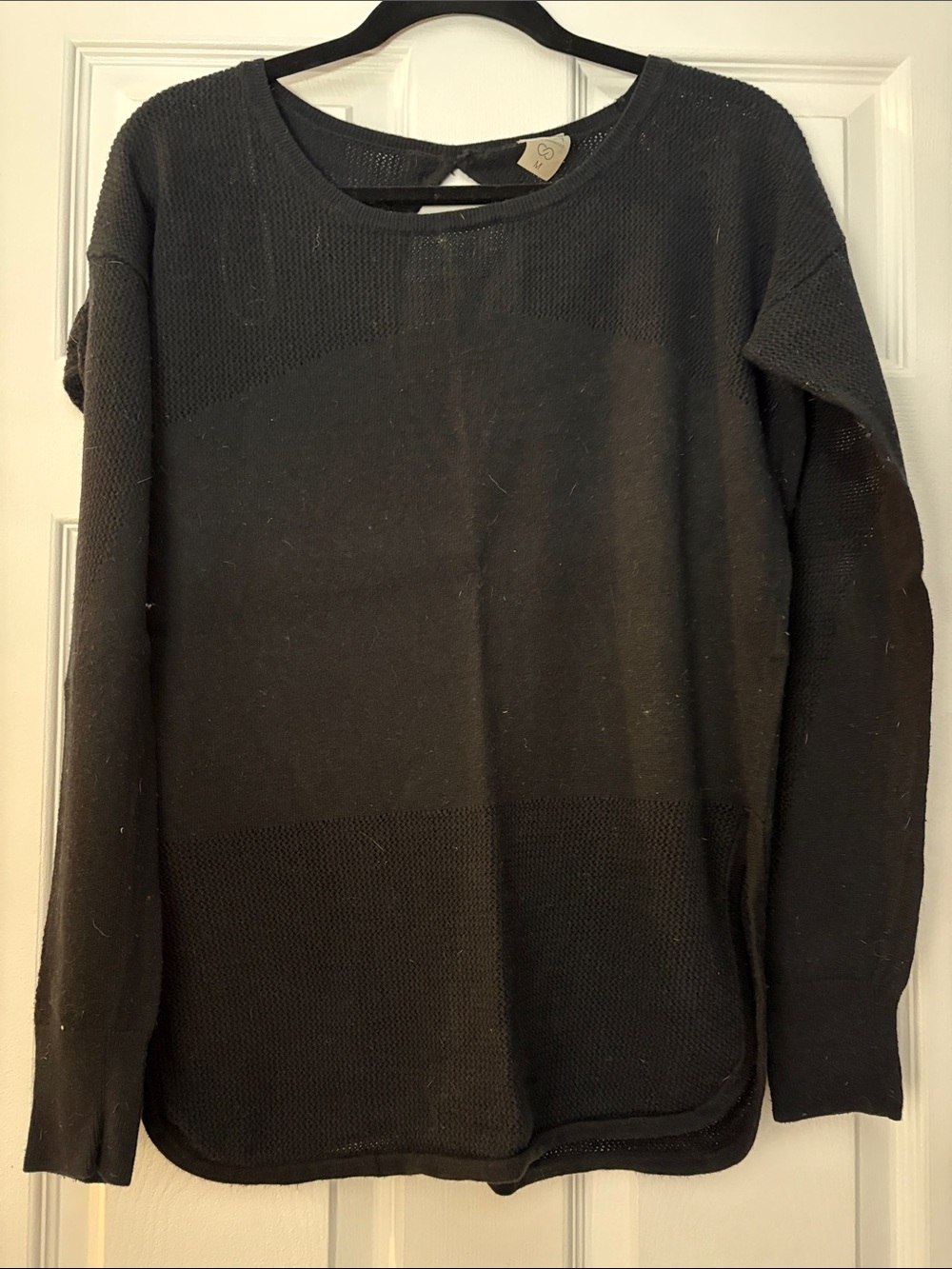 CALIA by Carrie Underwood Men's Black Crewneck Knit Sweater